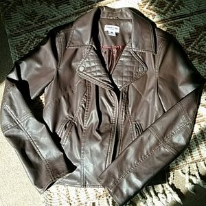 Faux leather jacket